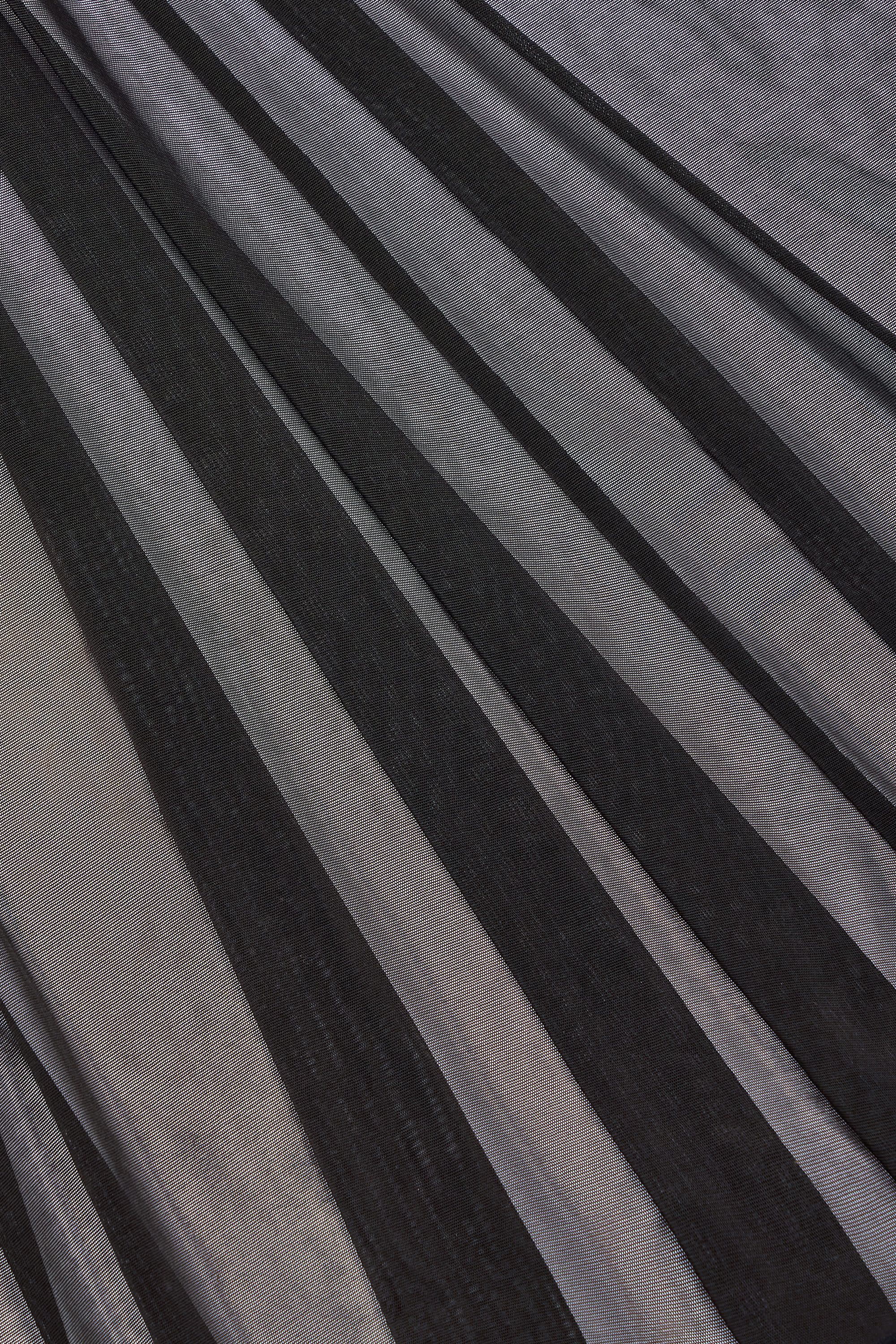 Ruched Hardware-Detail Fishtail Maxi Skirt in Black - Image 5