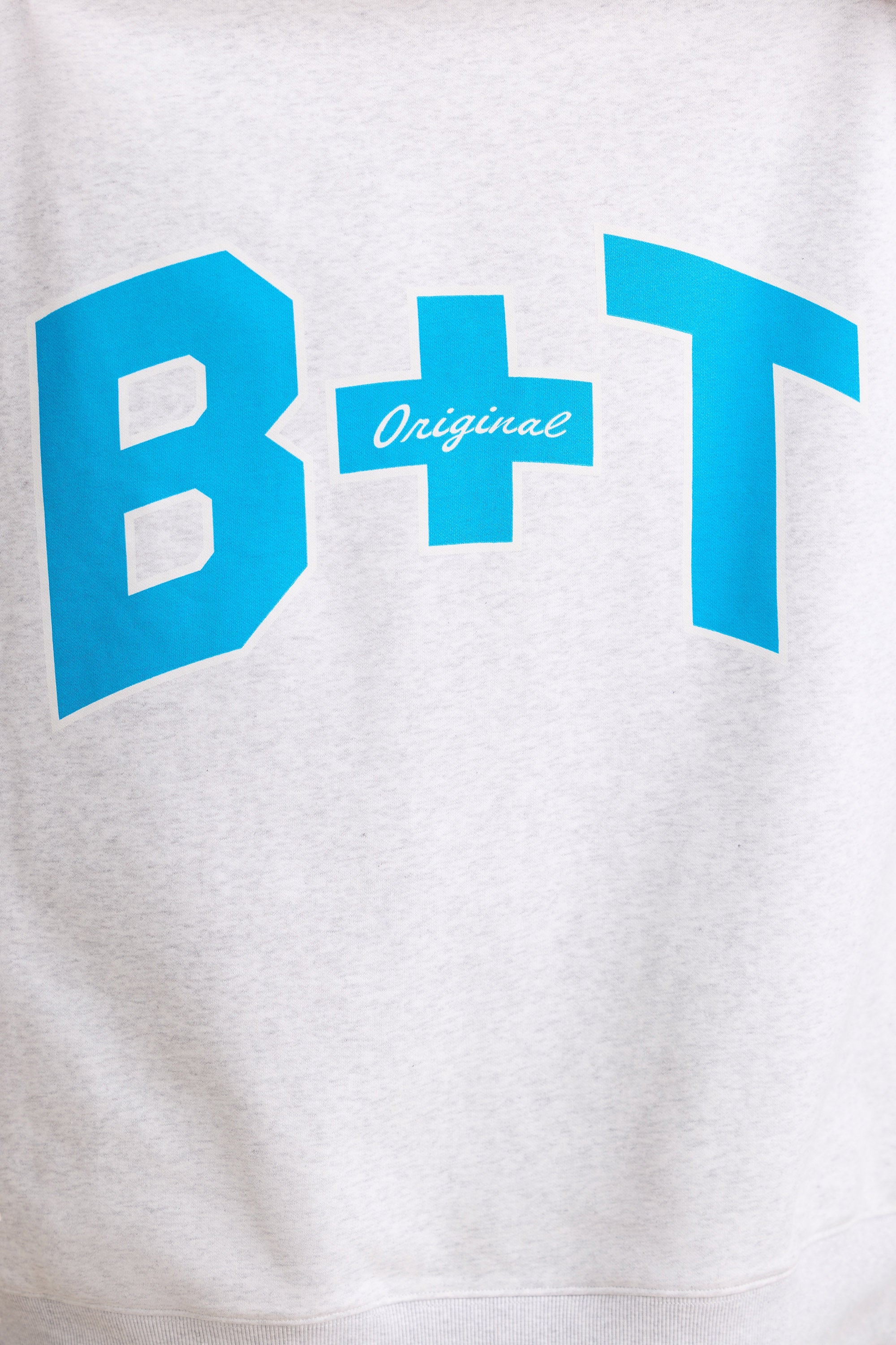 Oversized Crew Neck Sweatshirt in Grey Marl - Image 4