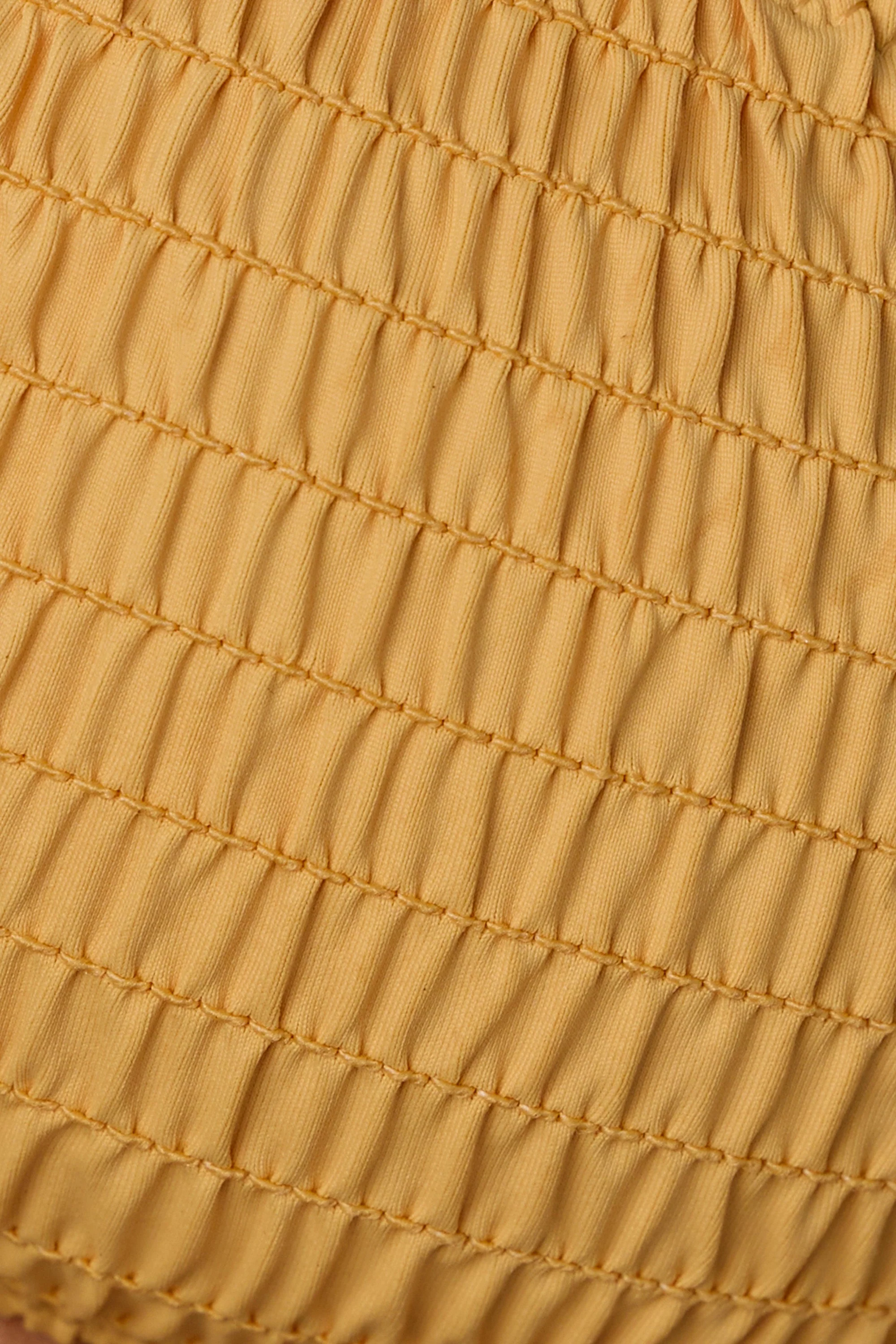 Strappy Bandeau Bikini Top in Marigold - Image 4