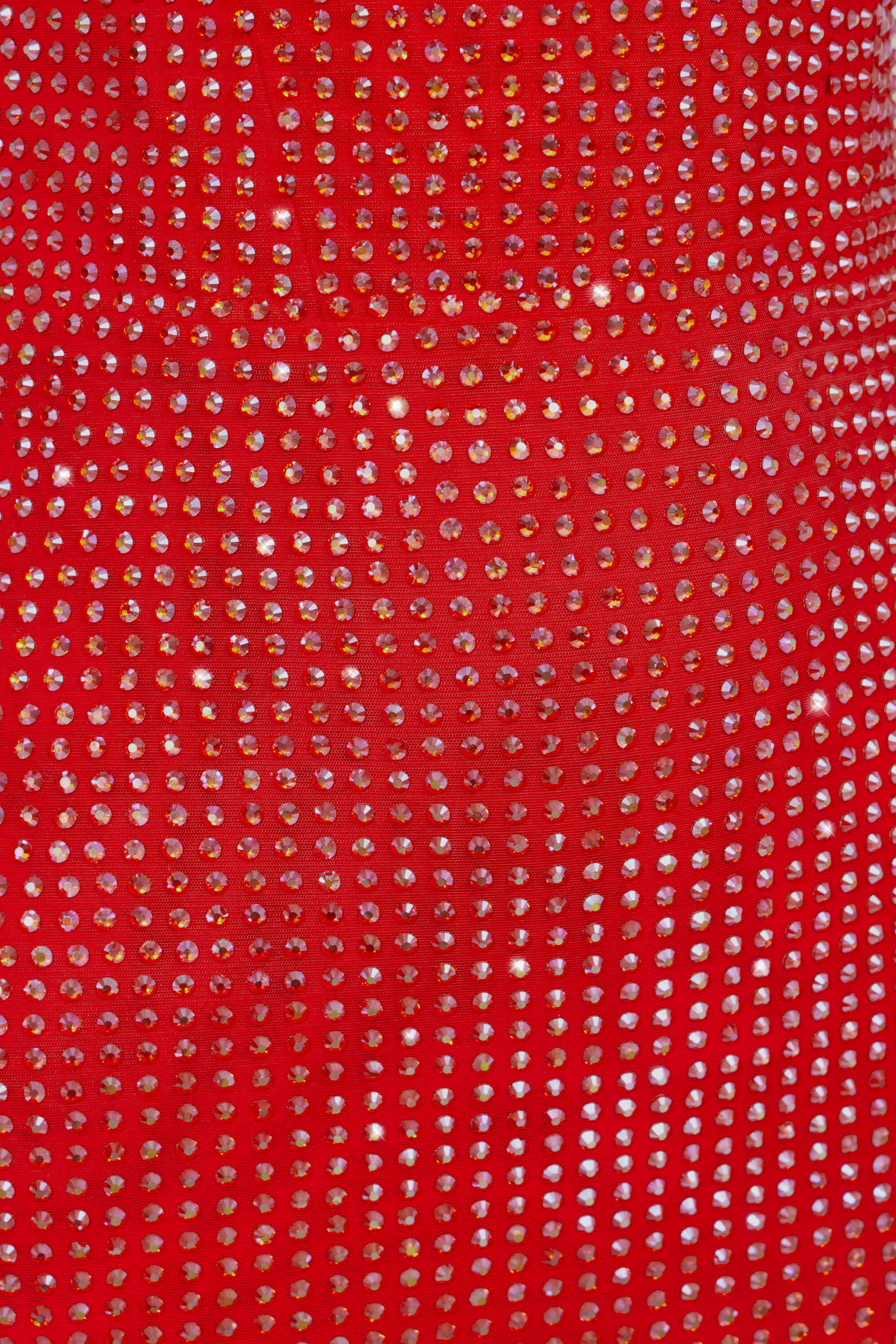 Embellished Sweetheart Corset Mini Dress in Fire Red - Image 4