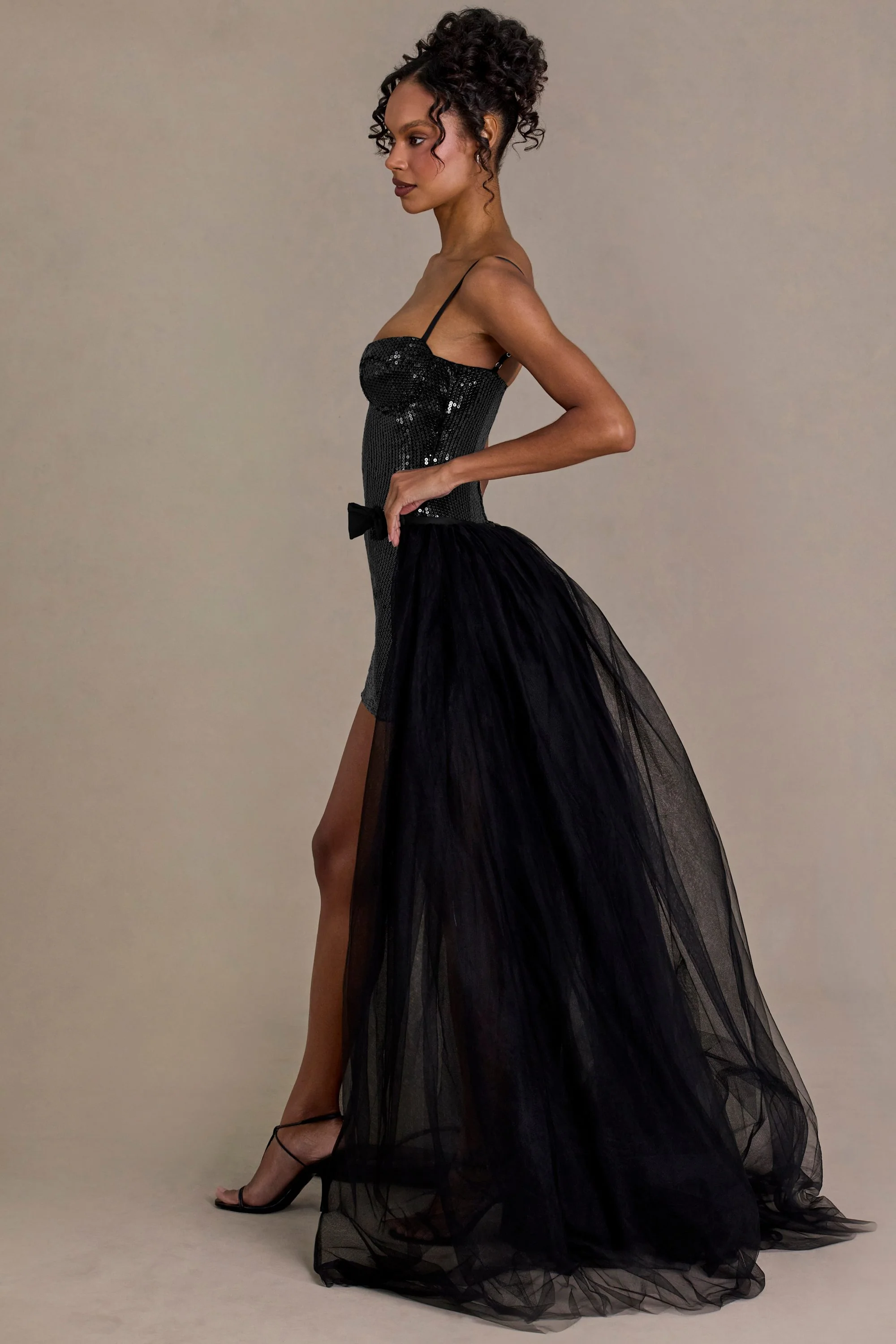 Premium Tulle Skirt in Black - Image 3