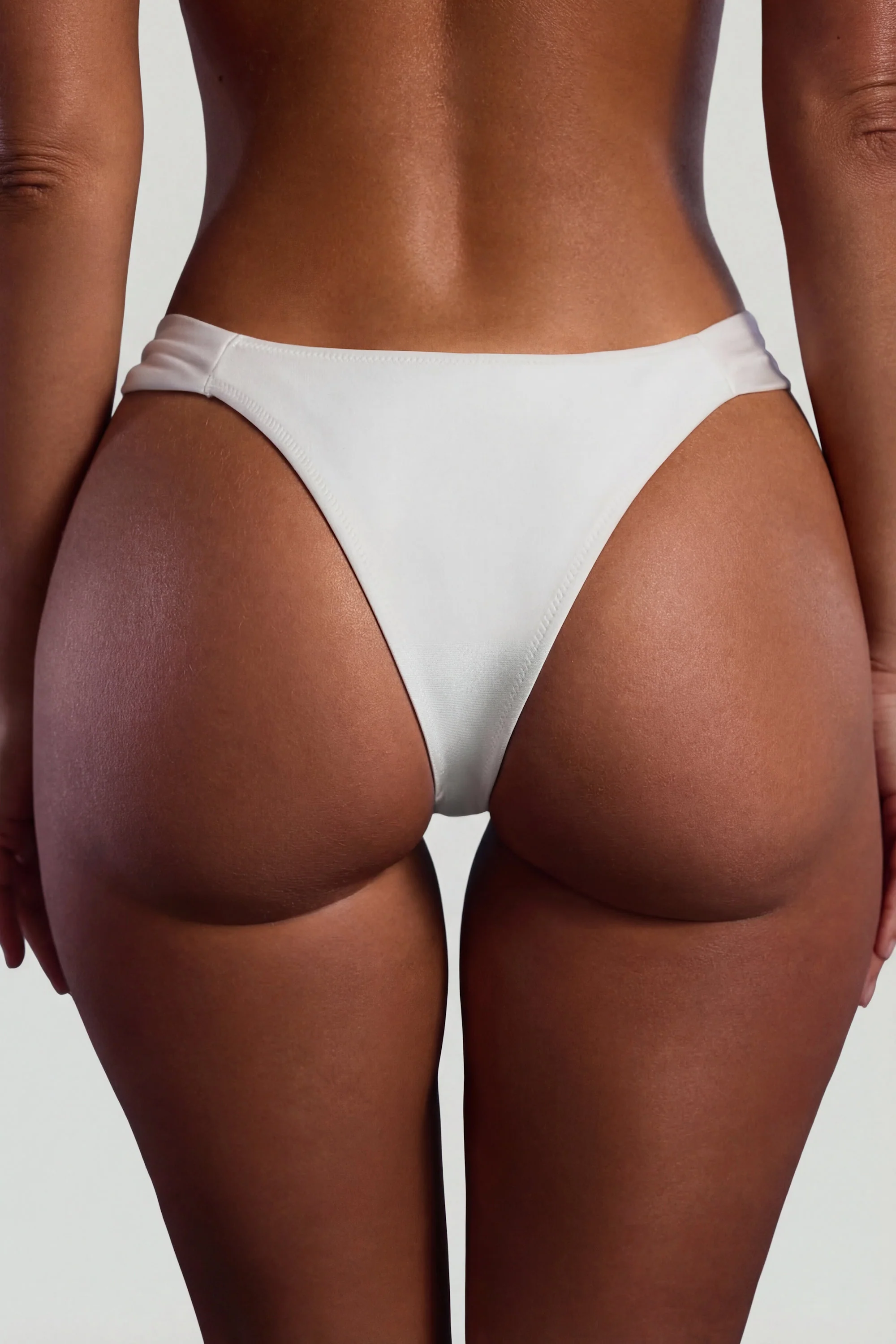 Bead-Embellished Bandeau Bikini Top in Ivory - Image 8