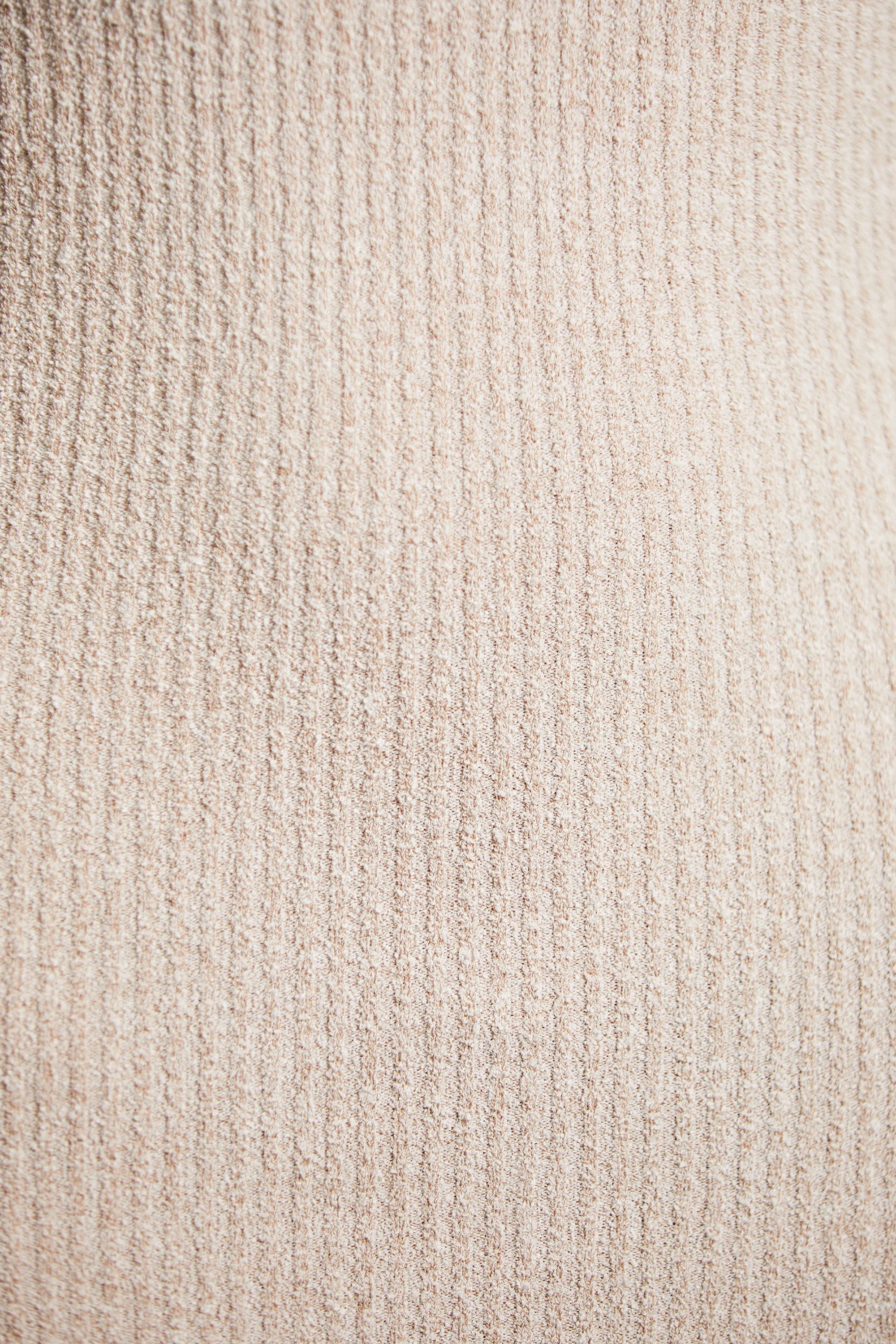 Overlap Bandeau Midi Dress in Praline - Image 10