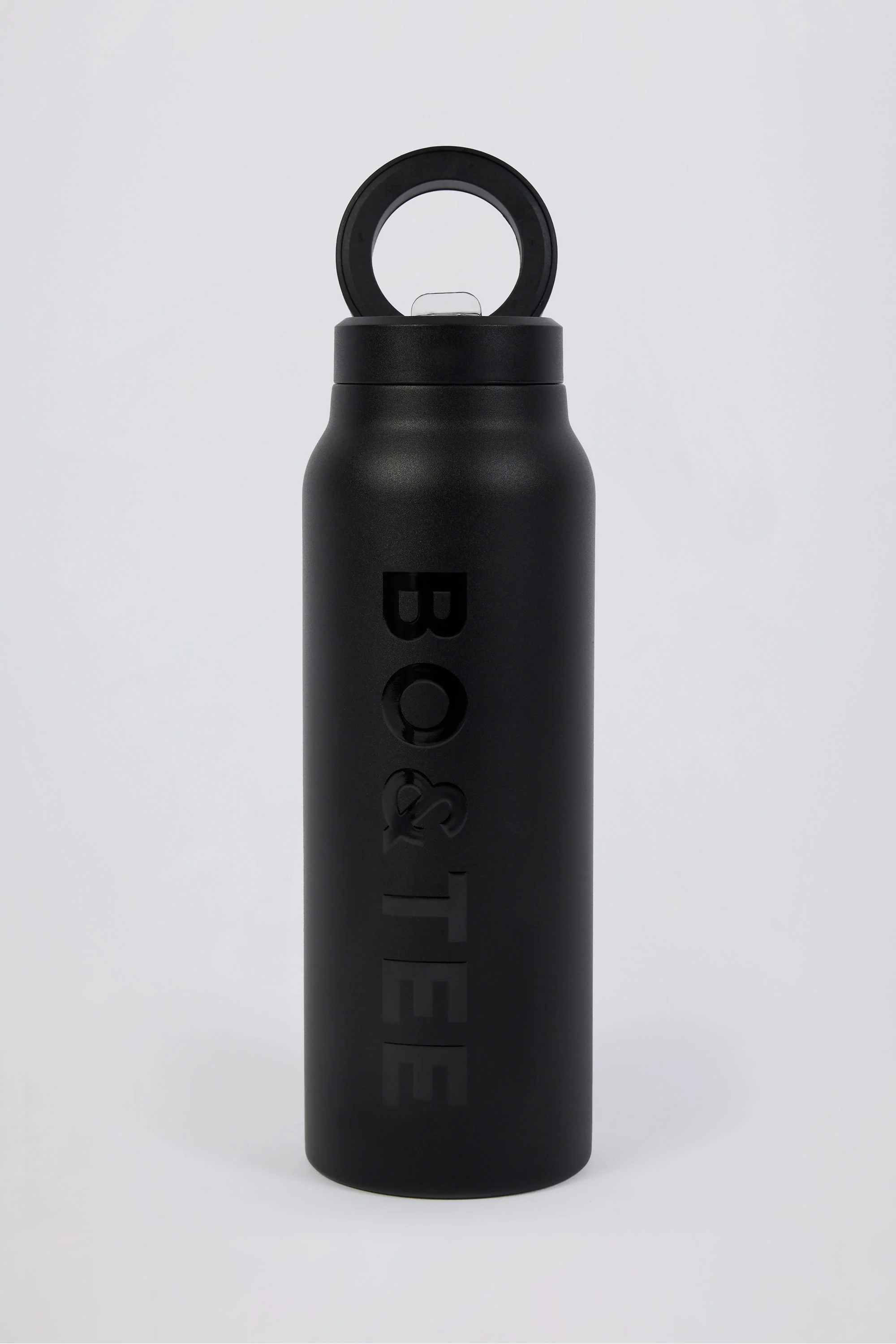 Magnetic Thermos-Insulated Stainless Steel Water Bottle in Black - Image 4