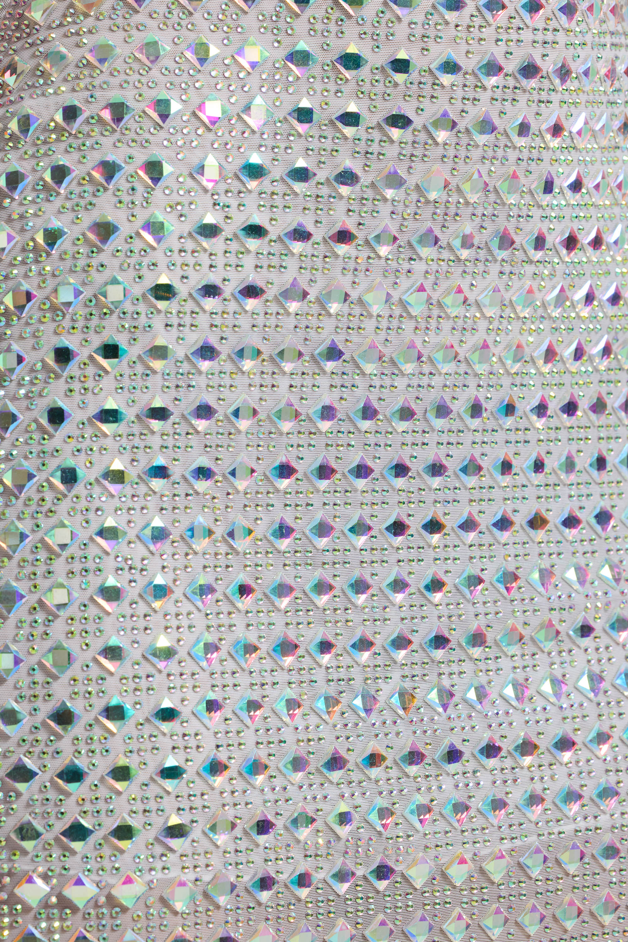 Embellished V-neck A-Line Mini Dress in Silver - Image 4